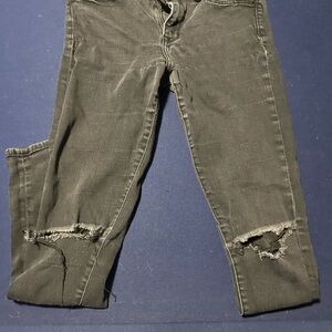 Abercrombie Distressed Black Jeans